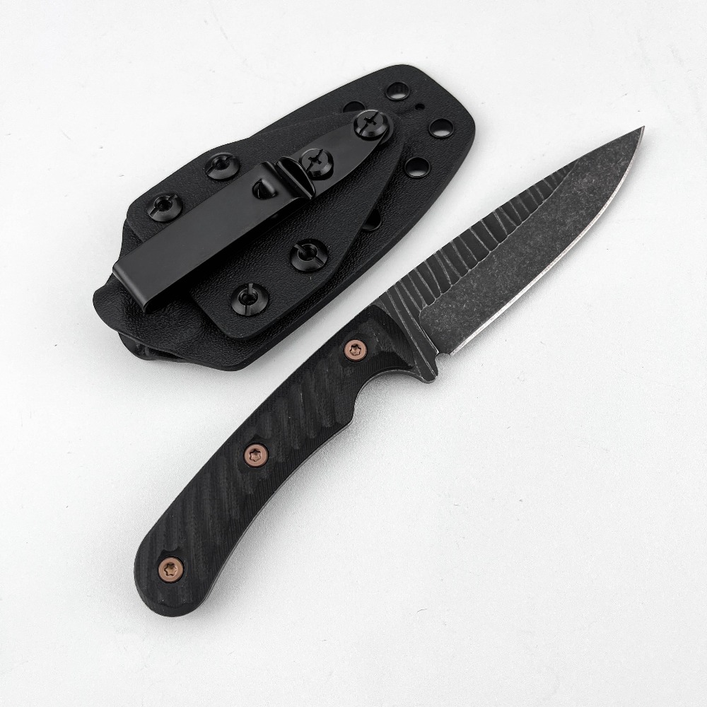 Edc Carry Fixed Blade - Nóż bushcraftowy full tang z ostrzem