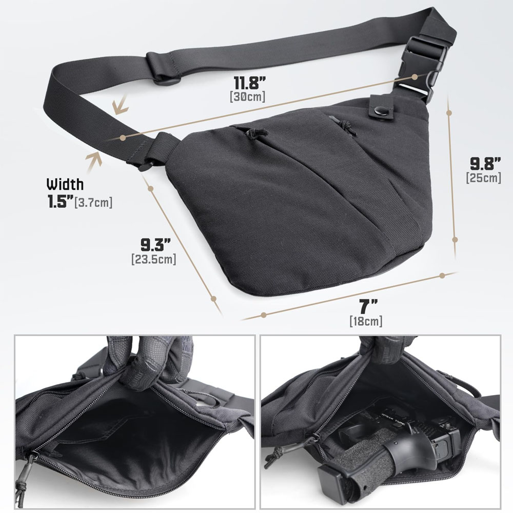Taktyczna ukryta torba do nosz – Edc Pistol Carry Bag recenzja i cena